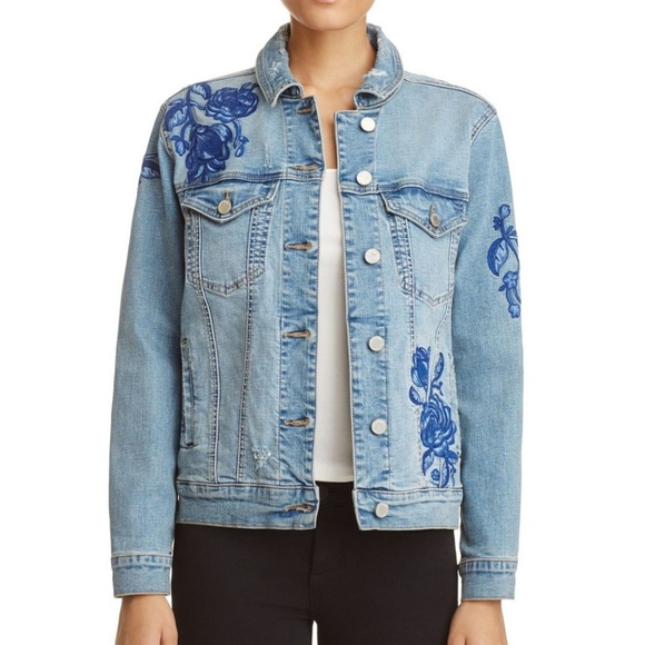 Blank Nyc Embroidered Jean Jacket 